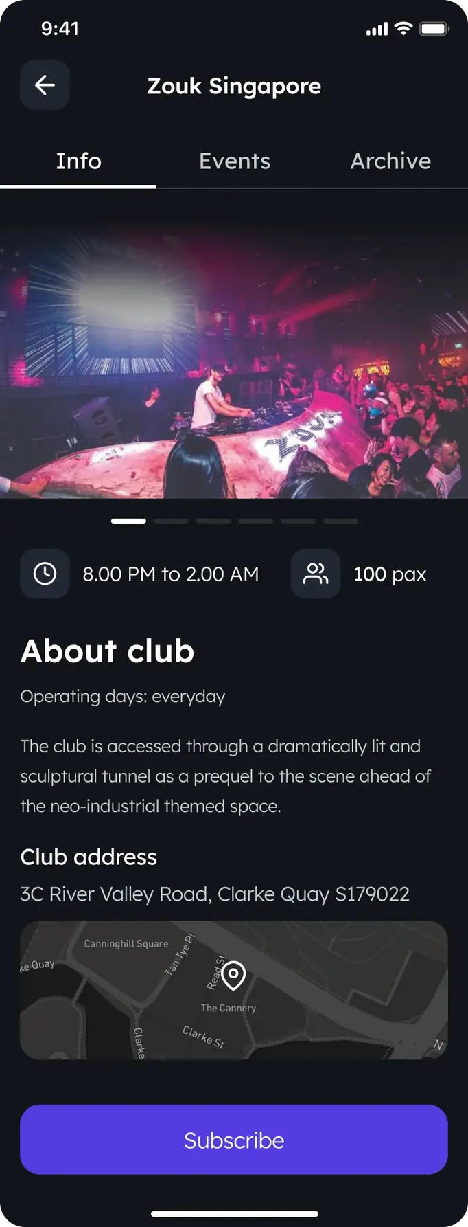 Lit: venue.